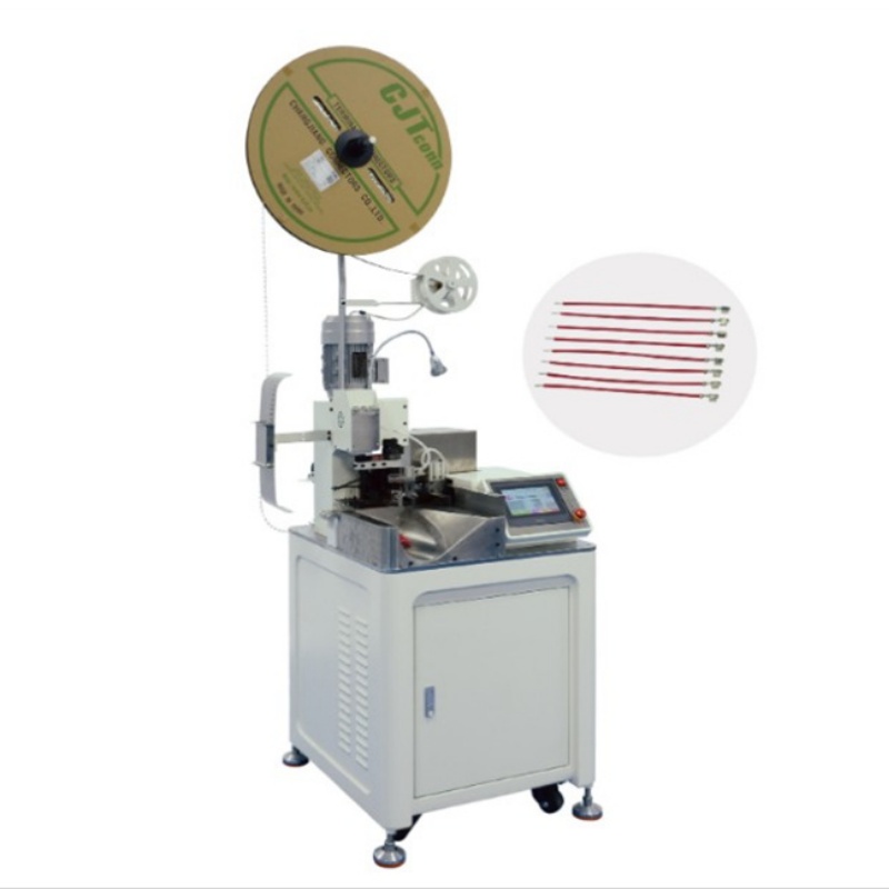 原廠全自動(dòng)單頭端子機(jī) 管形預(yù)絕緣端子壓接機(jī) 高速剝線扭線打端機(jī)