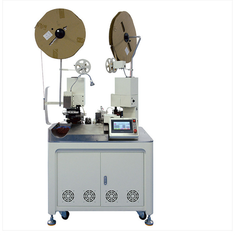 全自動端子機(jī)雙頭 高速觸屏兩頭栽線剝皮打端機(jī) 自動剝線端子機(jī)