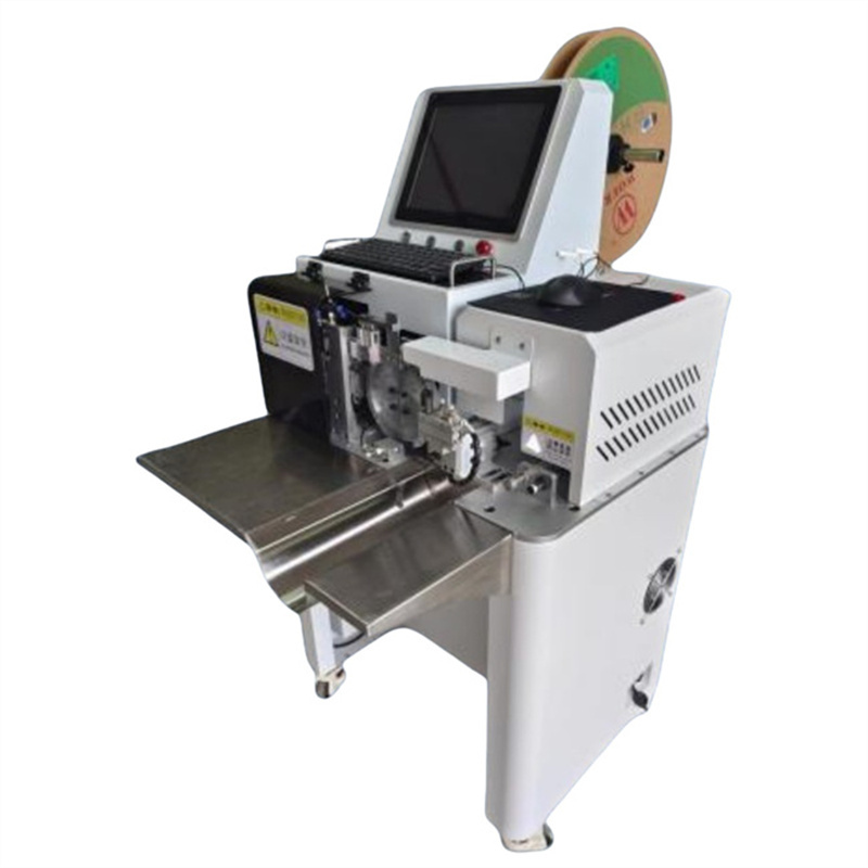 半自動(dòng)送料單粒散打端子機(jī) 散粒端子振動(dòng)盤自動(dòng)送料端子壓接機(jī)